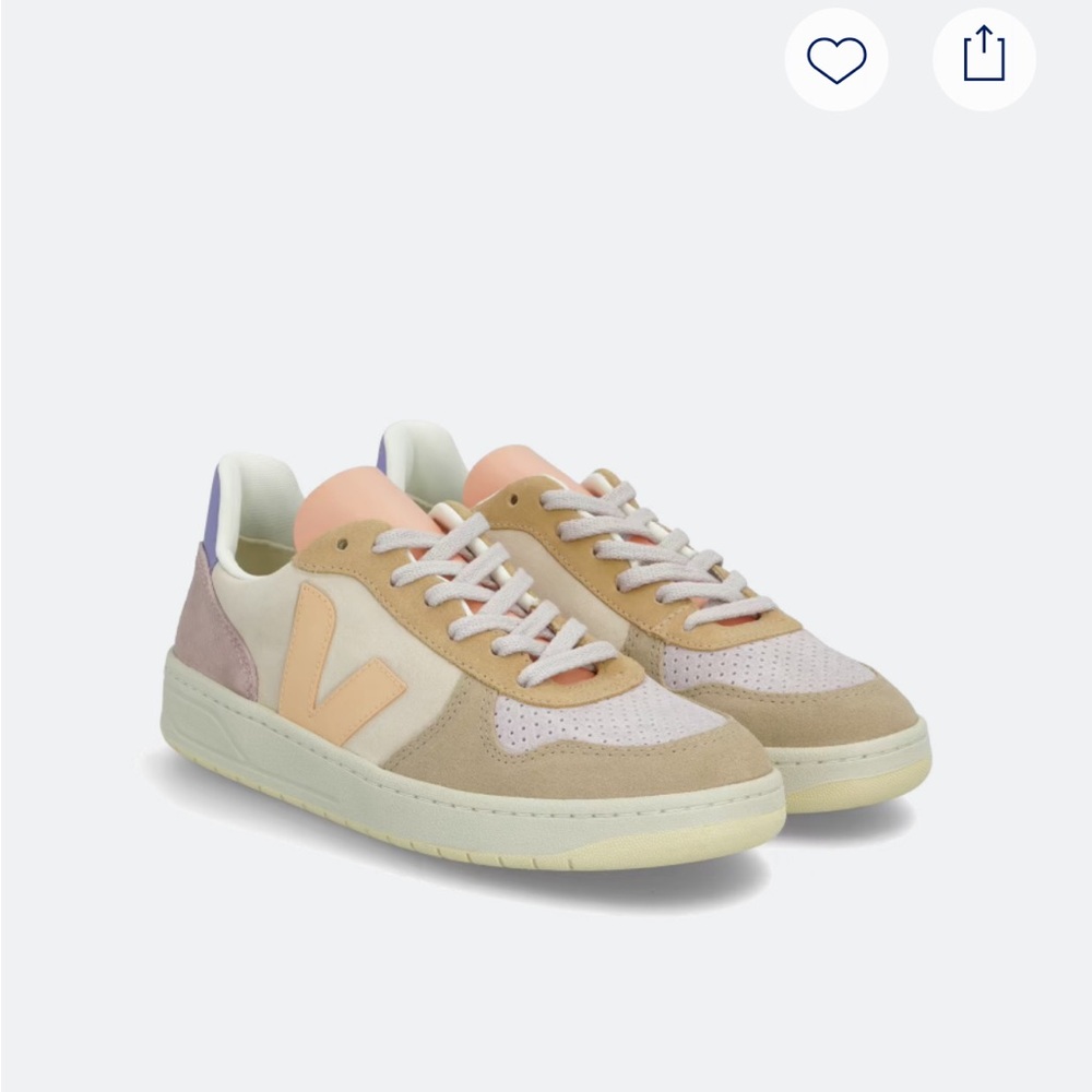 Veja V-90 Cream and Pastels Sneakers